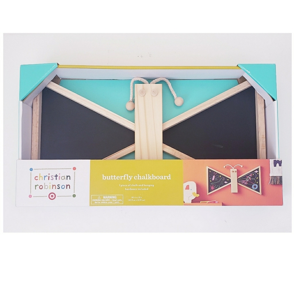 NEW Christian Robinson Pillowfort Butterfly Chalkboard
